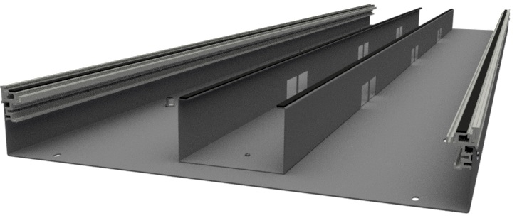 Produktbild UBK 500 800.25 -  Unterflur-Bodenkanal UBK 500, 500x80mm
